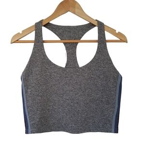 Spiritual Gangster Shakti Tech Heather Longline Tank Bra Top Gray Medium NWT $68